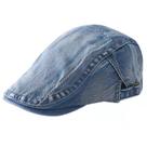 Chapéu jeans Gatsby Newsboy com boné plano, boné Scally, unissex