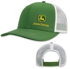 Chapéu John Deere Moline 112 Fit Cap verde e branco de malha
