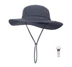 Chapéu masculino PLCWSCFV Bucket Boonie com proteção UV à prova d'água