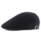 Chapéu masculino Quanhaigou de algodão plano Ivy Gatsby Newsboy preto Chapéu masculino Quanhaigou de algodão plano Ivy Gatsby Newsboy preto