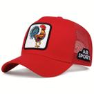 Chapéu masculino unissex ajustável Cocks Chapéu de caminhoneiro Snapback de malha