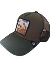 Chapéu masculino unissex ajustável Grizzlys Mesh Snapback Trucker H