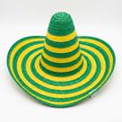 Chapéu Mexicano Gigante Brasil Listras Verde e Amarelo