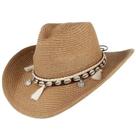 Chapéu Panamá Ajustável Feminino - Proteção UV, Praia e Verão - Estilo Cowboy