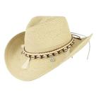 Chapéu Panamá Ajustável Feminino - Proteção UV, Praia e Verão - Estilo Cowboy