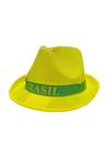 Chapéu Panamá Pagodeiro Copa Do Mundo Amarelo C/faixa Verde - MODAMIX