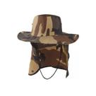 Chapéu Pescador Camuflado Pesca Camping Trilha Proteção Sol