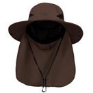 Chapéu PFFY Sun Bucket de aba larga UPF 50+ com aba de pescoço