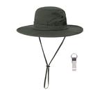 Chapéu PLCWSCFV Bucket Boonie Proteção UV Impermeável Verde XL XXL