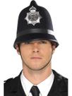 Chapéu policial Smiffys Black Felt with Badge Custodian Helmet