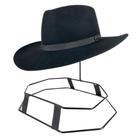 Chapéu Pra Usar Com Roupa Social Original Marcatto Feltro 100% Lã Preto Aba 8 Bandinha Fixa Com Pingente Ref. 14132