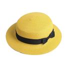 Chapéu Praia Paris Palheta Boater Aba Média Palha Chapéu Praia Paris Palheta Boater Aba Média Palha