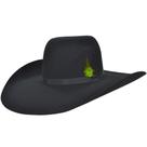 Chapeu Preto Masculino Feltro Pralana Felt Aba 13 Rendado
