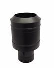 Chapéu preto tipo canhão sputinik para chaminé de 130 mm de diâmetro.