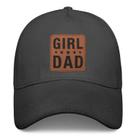 Chapéu preto Trucker Dad, presente da Daughter Leather Patch