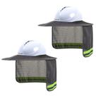 Chapéu rígido Sun Shade LIZMOF de alta visibilidade com faixa reflexiva