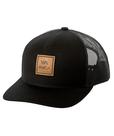 Chapéu RVCA Curved Trucker Snapback Brim para homem preto