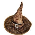 Chapéu Seletor mago Bruxo Cosplay Halloween Marrom