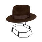 Chapéu Social Ramenzoni Indiana Jones Chocolate Feltro Aba 6,5 Ref: 607