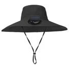 Chapéu Solar com Ventilador NICEYST com Ventilador Destacável UPF 50+ Preto