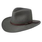 Chapéu Stetson Bozeman de lã de aço, tamanho S, aba de 8 cm
