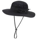 Chapéu Sun Hat Home Prefer para homens UPF 50+, aba larga, preto
