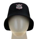 Chapéu Supercap Corinthians Bucket Hat Bordado Preto Chapéu Supercap Corinthians Bucket Hat Bordado Preto