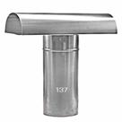 Chapéu Tee Ventilante Alumínio 137 MM para Aquecedor a Gás Chapéu Tee Ventilante Alumínio 137 MM para Aquecedor a Gás