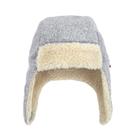 Chapéu Trapper Zutano Cozie Fleece unissex para bebês cinza mesclado 6M