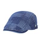 Chapéu unissex, jeans, patchwork, boné plano, Gatsby Newsboy, 56-58 cm