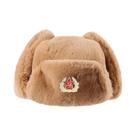 Chapéu Ushanka Masculino De Inverno Com Forro De Pele De Coelho Sintética, Com Protetor De Orelha,