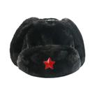 Chapéu Ushanka Masculino De Inverno Com Forro De Pelo Sintético De Coelho, Com Protetor De Orelha,