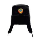 Chapéu Ushanka Masculino De Inverno Com Forro De Pelo Sintético De Coelho, Com Protetor De Orelha,