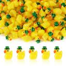 Chapéu verde Mini Resin Ducks XIHIRCD do Dia de São Patrício x80 Chapéu verde Mini Resin Ducks XIHIRCD do Dia de São Patrício x80