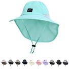Chapéu ZOORON Outdoor Kids Sun Hap com aba de pescoço UPF 50+ azul