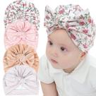 Chapéus de turbante para bebês Magic Feier com padrão floral, 4 peças, multicoloridos