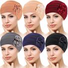 Chapéus Headwrap e bonés de flores com turbante COCPOK para mulheres (6 unidades)
