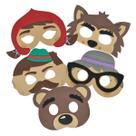 Chapeuzinho Vermelho E Turma Kit Com 5 Máscaras