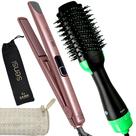 Chapinha De Cabelo Gama Italy Profissional Digital Ion Progressiva 450f Prancha Rose Sensi Bivolt Escova Alisadora 4 em 1 City