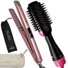 Chapinha De Cabelo Gama Italy Profissional Digital Ion Progressiva 450f Prancha Rose Sensi Bivolt Escova Alisadora 4 em 1 City