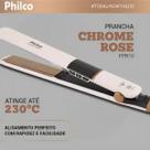 Chapinha/Prancha Philco Titanium Chrome Rose PPR10 Bivolt