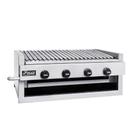 Char Broiler à Gás Inox Grelha 4 Queimadores 83X50 GG80 Fire