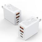 Charger Block iGenjun 40W 4 portas USB C + QC carregador de parede x2 - branco Charger Block iGenjun 40W 4 portas USB C + QC carregador de parede x2 - branco
