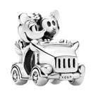 Charm De Prata Esterlina 925 Da Disney Para Pulseira Mickey Minnie, Beads De Robô, Roda Gigante E