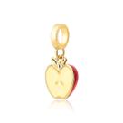 Charm Maçã Esmaltada Revestida em Ouro Charm Maçã Esmaltada Revestida em Ouro