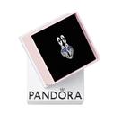 Charm PANDORA Angel Wings Dangle Blue Crystals em prata esterlina
