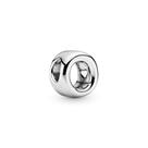 Charm Pandora Letter O em prata esterlina