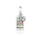 Charm Smartphone Revestido Em Prata