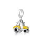Charm Trator Esmaltado com Revestimento Prateado Charm Trator Esmaltado com Revestimento Prateado