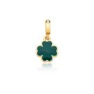 Charm Trevo da Sorte Revestido em Ouro